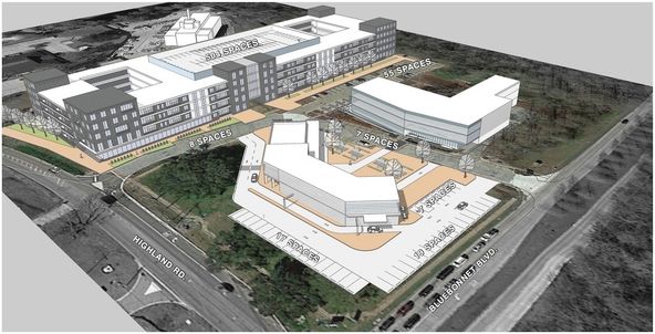 Building 2 @Highland - Office, Restaurant, Retail Space Available: 2 Smart Way, Baton Rouge, LA 70810